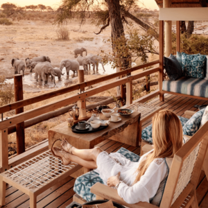 Savute Elephant Lodge - Deck