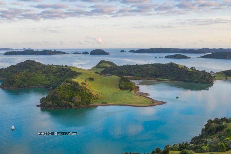 Bay of Islands Aerial View New Zealand credit Shaun Jeffers